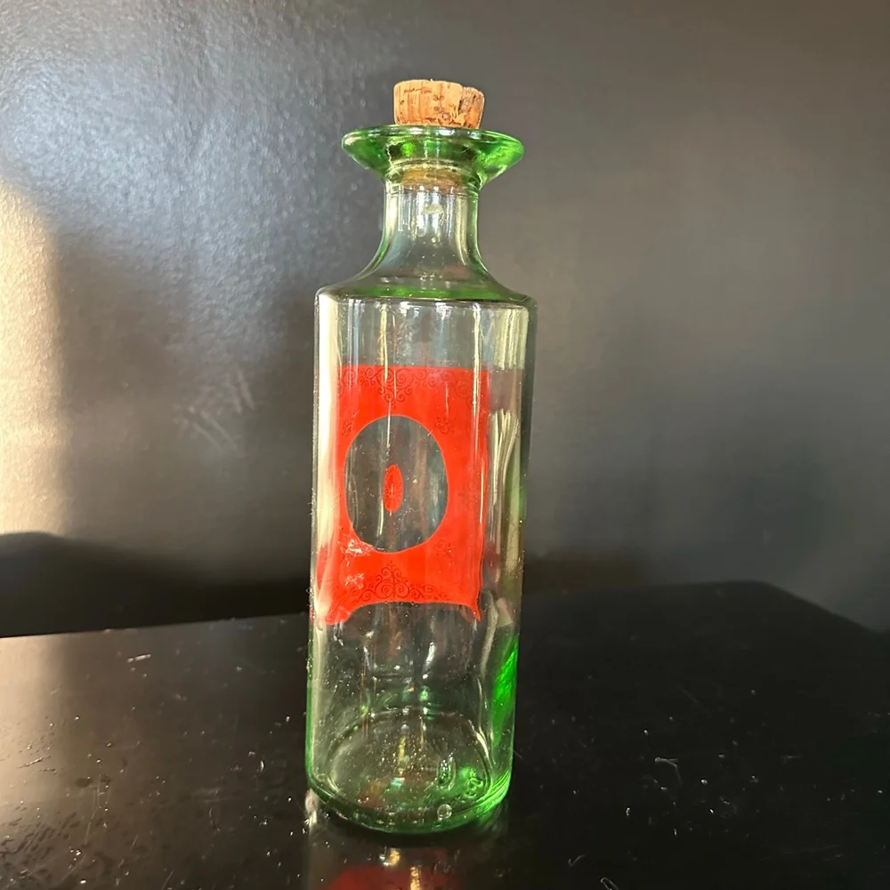vintage Old Fitzgerald bourbon glass decanter